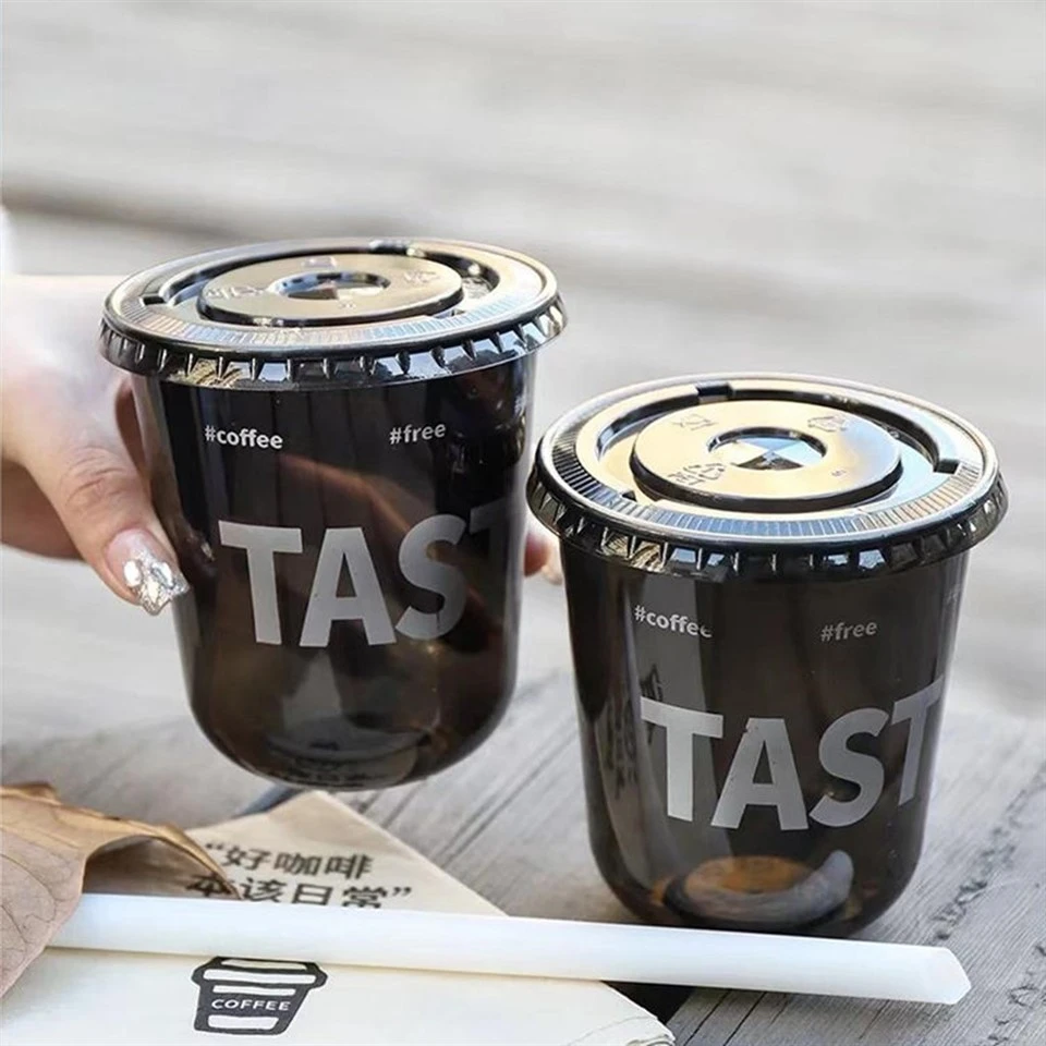 Disposable Black Cold Drink Plastic Cups