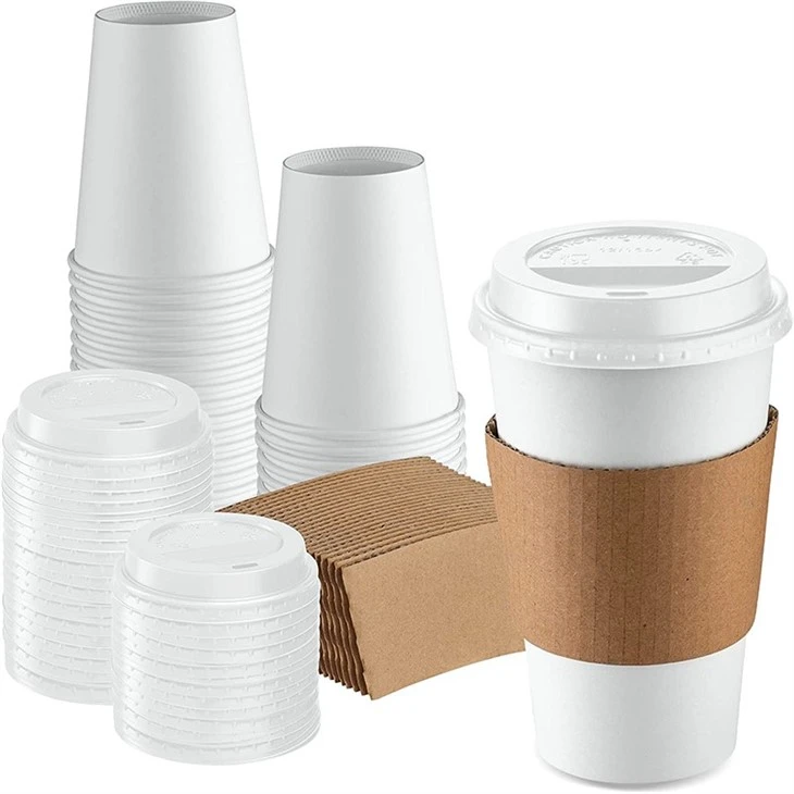 disposable coffee cups and lids